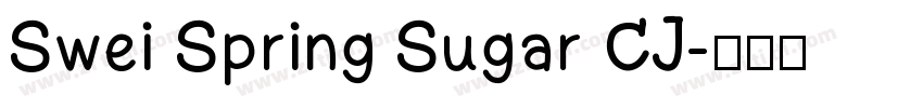 Swei Spring Sugar CJ字体转换